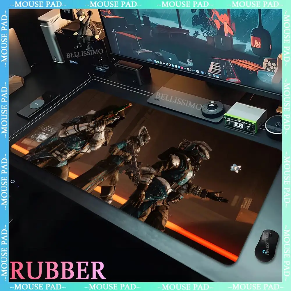 Cool Sci-Fi Shooting Game Destiny 2 Final Form Mouse Pads Non-slip Rubber Edge Locking Gaming Keyboard Pads for Laptop Desk mats