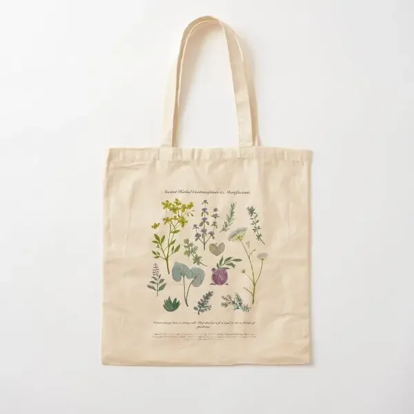 

Herbal Reproductive Rights Cotton Canvas Bag Shopper Travel Fashion Handbag Ladies Reusable Unisex Foldable Grocery Printed