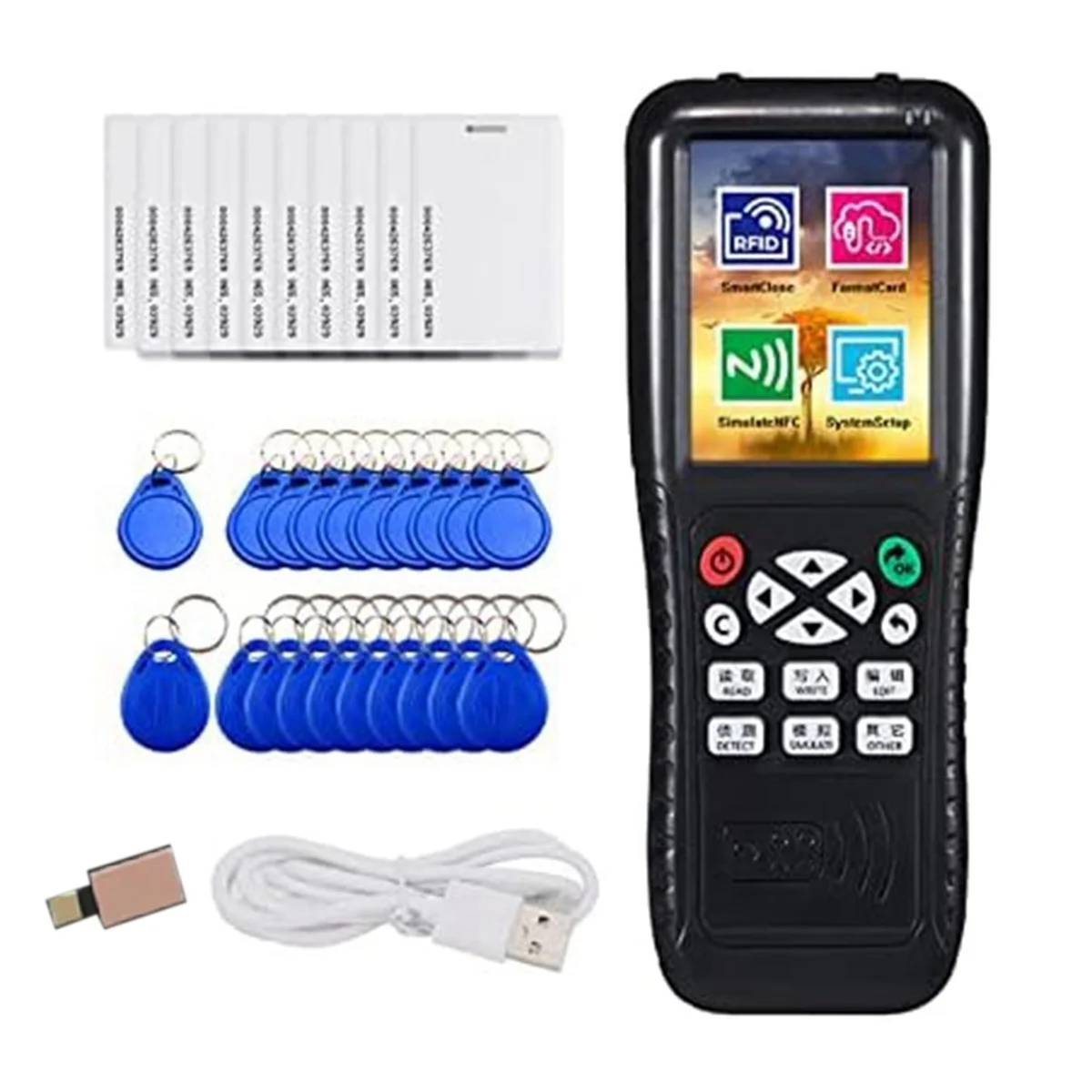 Rfid Duplicator Copier Writer Decode Function Smart Card Key Machine RFID NFC Copier IC ID Reader Writer