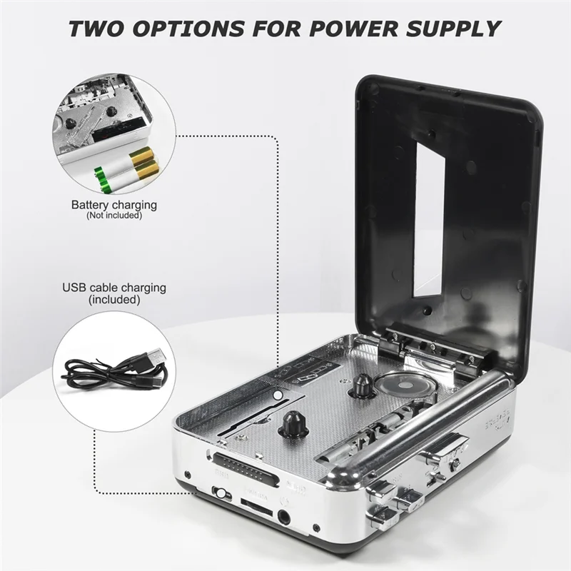 AA60-Super USB-Kassetten-zu-MP3-Capture-Konverter, USB-Kassettenband zu PC, Audio, Musik-Player, CD-Upgrade