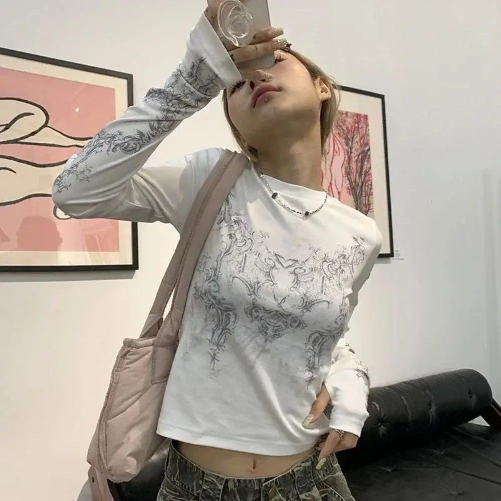 

Винтажные женские топы Y2K: блузки с длинным рукавом, весна 2026, модная ретро-одежда в китайском стиле, женская одежда