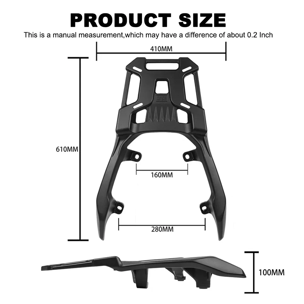 ADV160 2023 Motorcycle Accessories Rear Luggage Rack Top Case Rear Rack Carrier For Honda ADV 160 Rear Luggage Rack Top Case