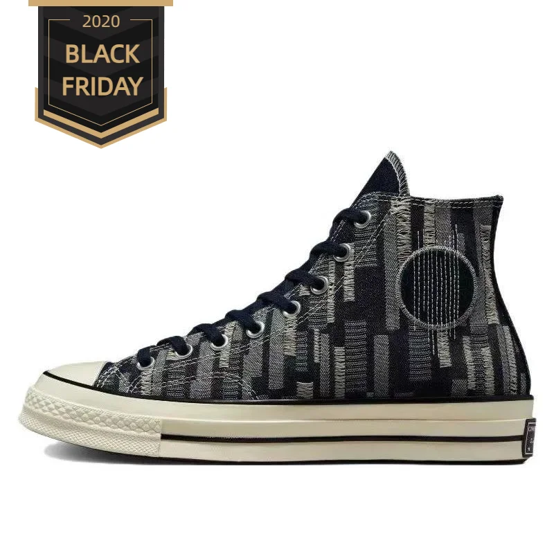 Converse Chuck Taylor All star 1970s trendy anti slip and wear-resistant high top canvas shoes for both men and women in black