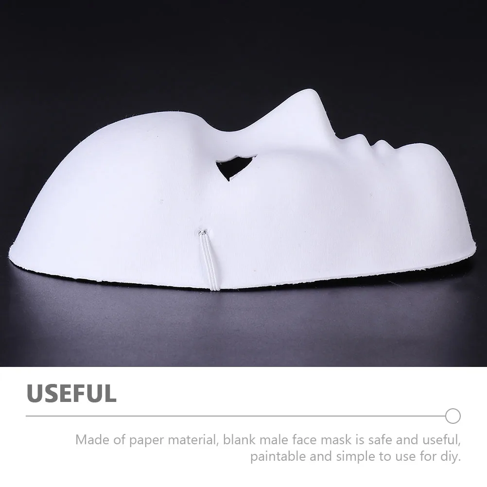 

9 Pcs Cosplay Peking Opera Mask Men and Women Paper Plain White Masks to Decorate