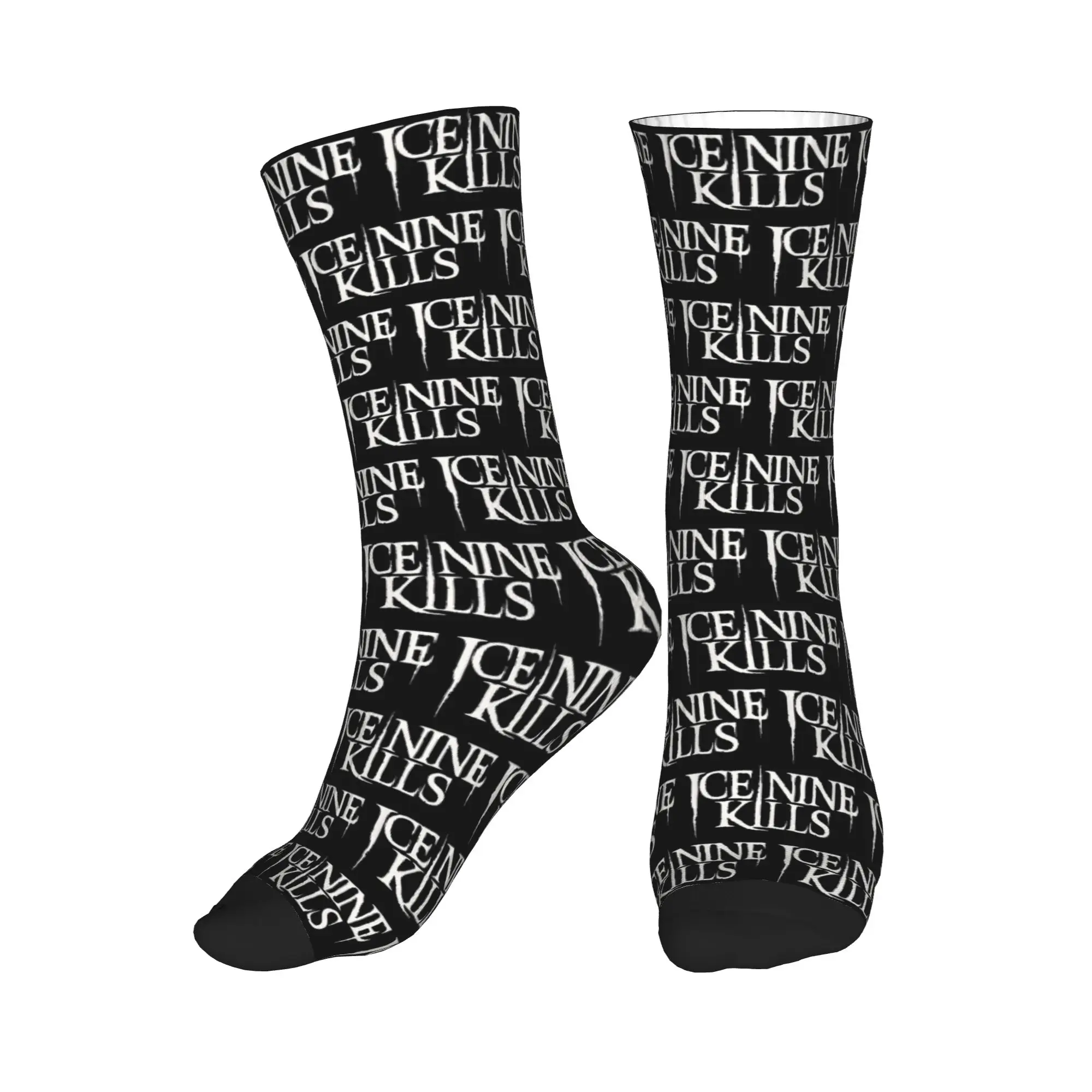 

All Seasons Ice Nine Kills Sport Middle Tube Socks Sweat Absorbing Crew Socks Casual Stockings for Men Women