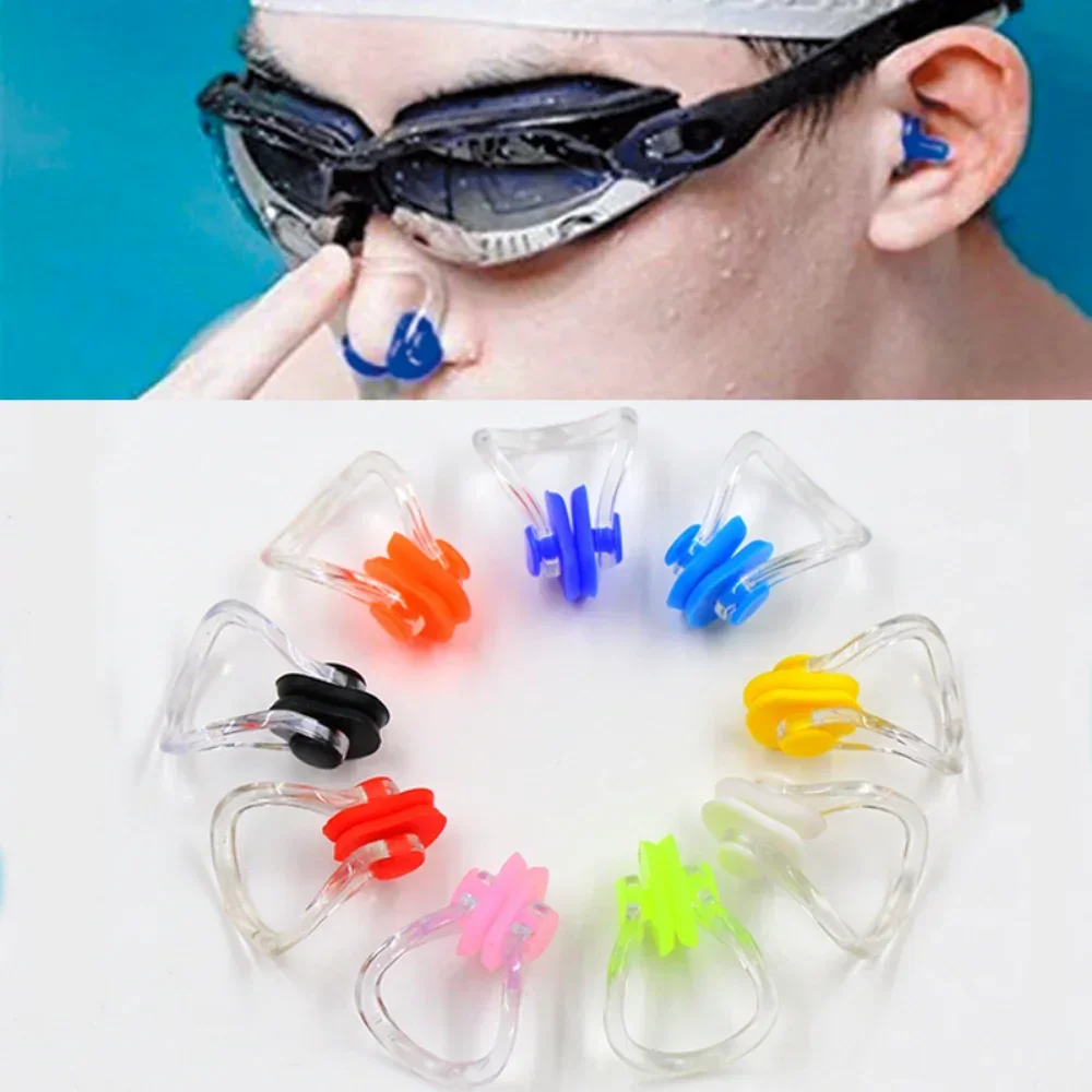 

Swimming earplugs, nose clips, nose plugs, waterproof diving nose clips, soft for children, anti choking and anti water ingress