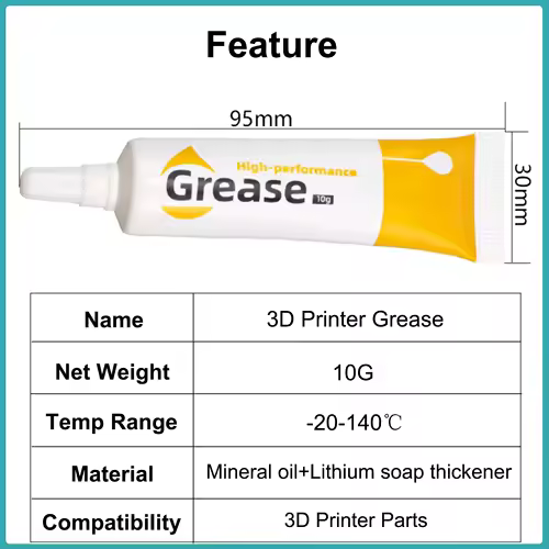 3D Printer Grease Lubricating Oil, Reduce Noise Good for Creality Ender3 Bambu Lab P1 X1 Elegoo Anycubic 3D Printer Accessories - Image 4