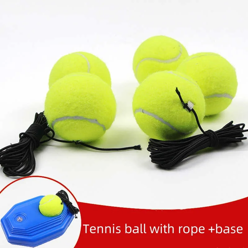 

Elastic Tennis Trainer with Rebound Ball Rope Solo Practice Set for Beginners Portable Tennis Aid