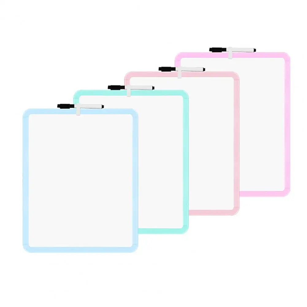 Легкая двусторонняя маленькая доска для сухого стирания для домашнего офиса, класса, мини-белая доска с кухней