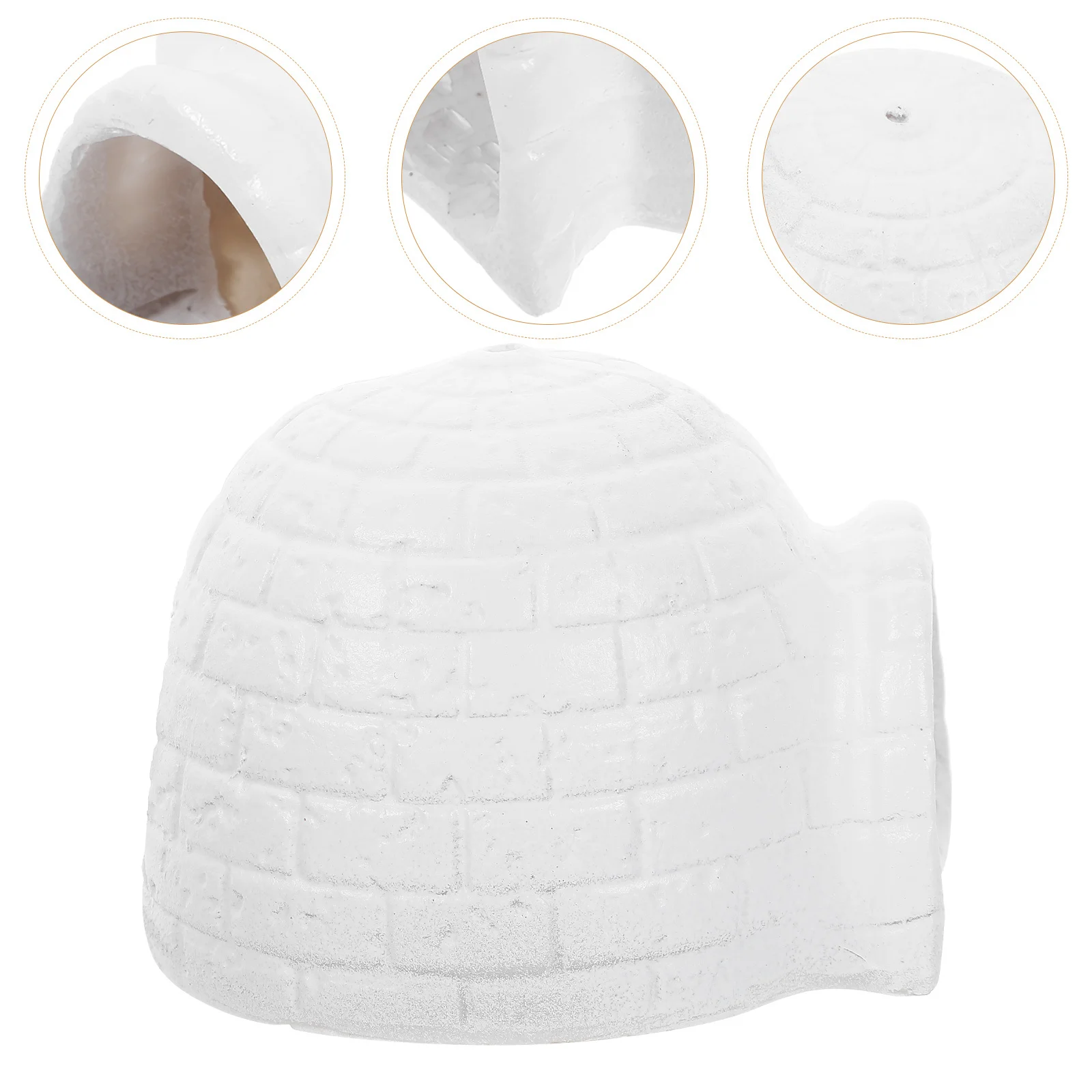 

Resin Igloo Aquarium Ornament Exquisite Small Tank Hideout Creative Igloo Decoration Enhance Fish Shrimp Safety and Fun