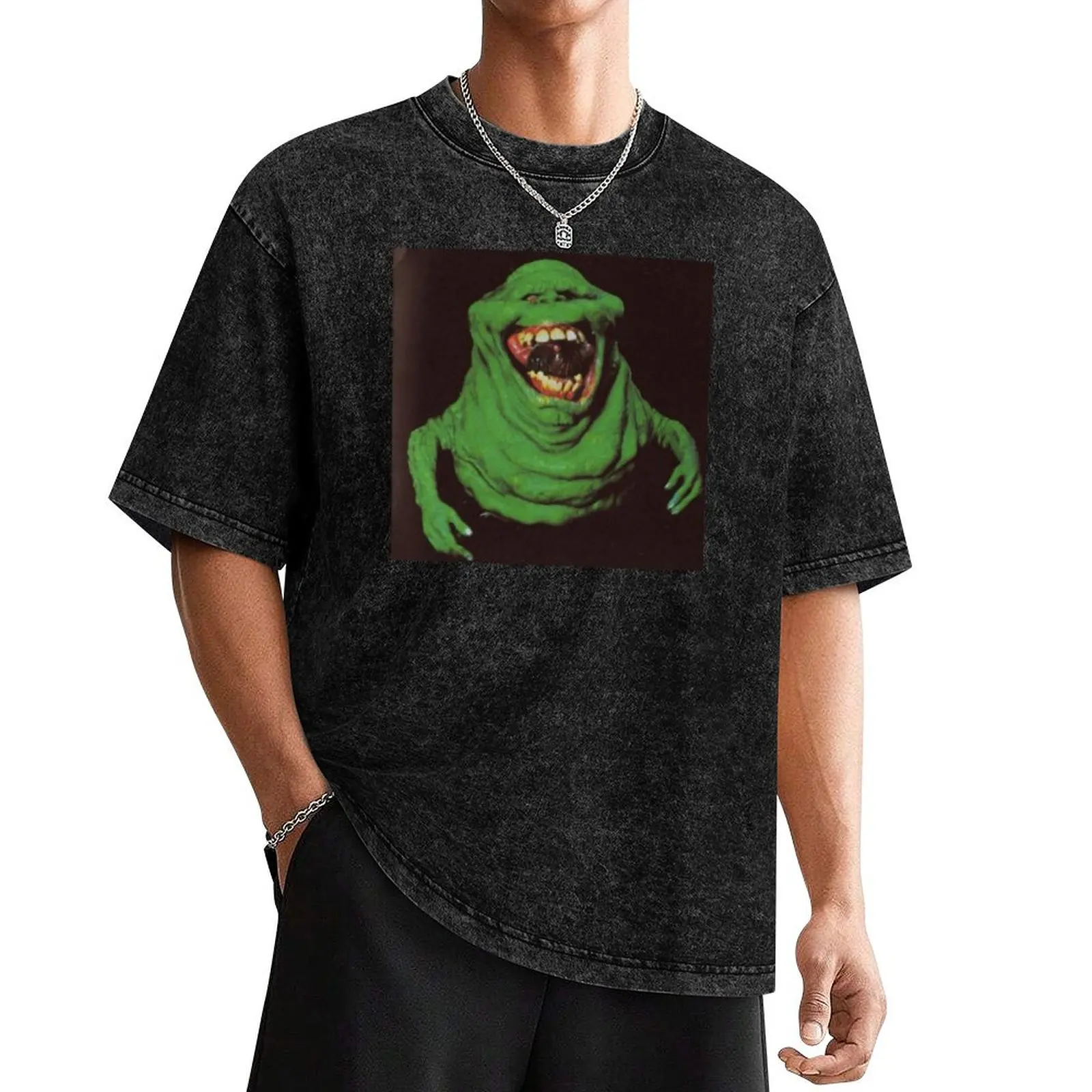 

Slimer Vintage Ghostbusters T-Shirt T-Shirt luxury t-shirt blacks graphic tee shirt t shirt for men
