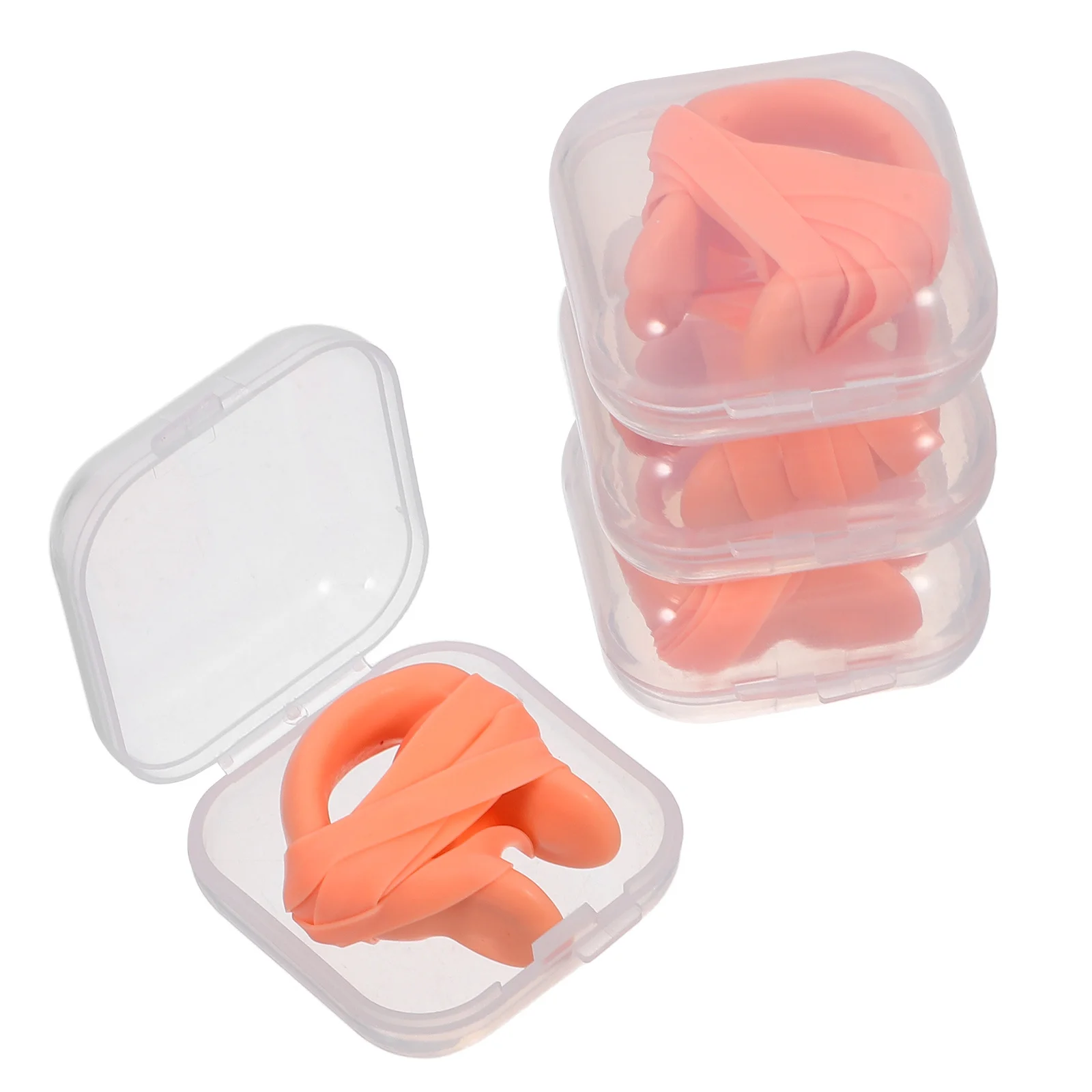 

4Pcs Premium Nose Clips for Swimming Wear-Resistant Latex Strap Secure Fit No More Water in Nose Swimmers Essential