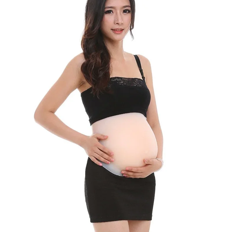 3000g Silicone Belly False Pregnant Belly Tummy Baby Bump 8-10 Months Soft Belly Stage Costumes