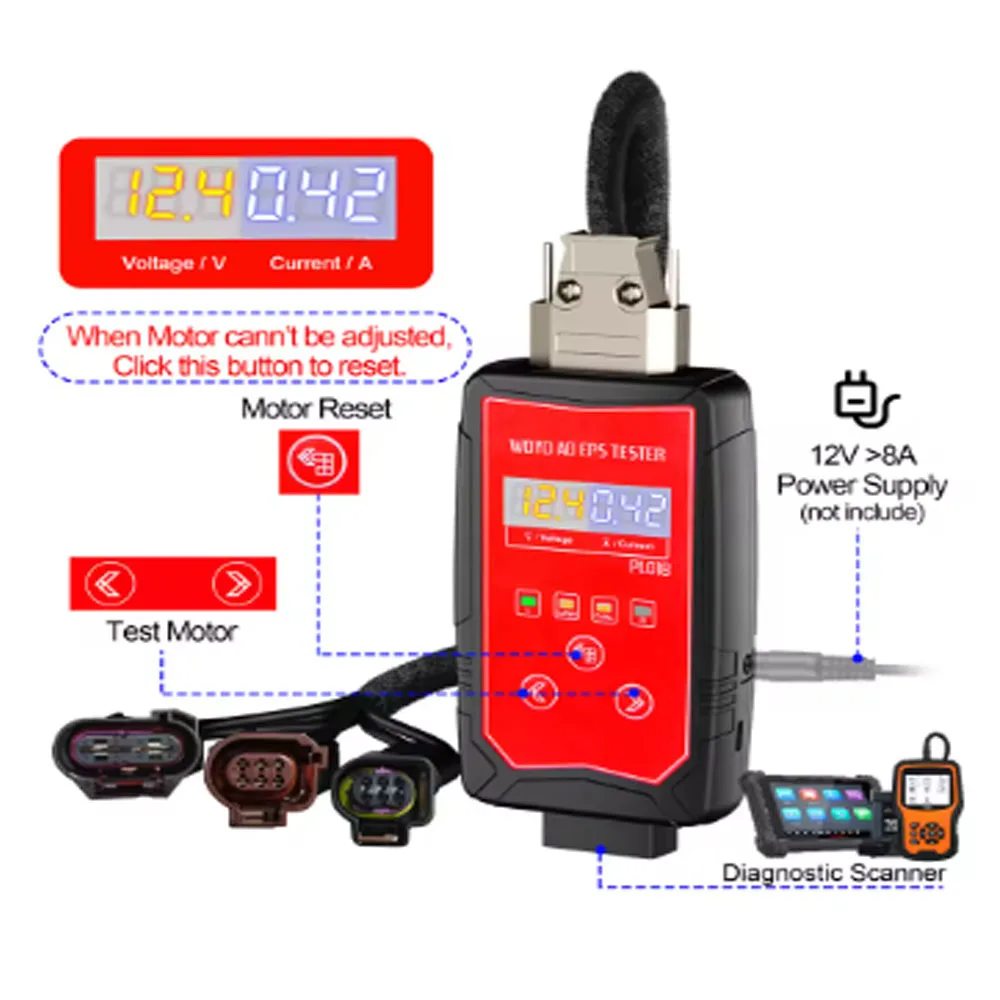 EPS Test Platform For Audi A4 A5 A6 Q5 Q7  WOYO PL018 EPS Simulator Automotive Electric Power Steering Motor Diagnostic Tool