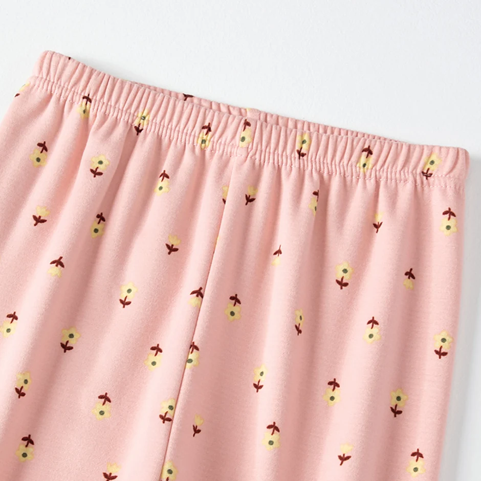 2-teiliges Kinder-Set, Jungen/Mädchen, gleicher Stil, Herbst/Winter, warm, schweißabsorbierend, bedruckt, mehrfarbig, modische Pyjamas – Detail 34
