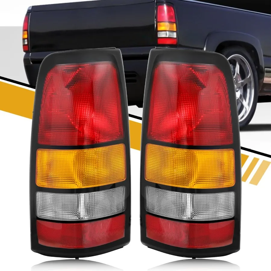 

Tail Light Assembly Compatible with Chevy Silverado 19992002 and GMC Sierra 19992006 1500 2500 3500 Rear Lamps for 15198453 151
