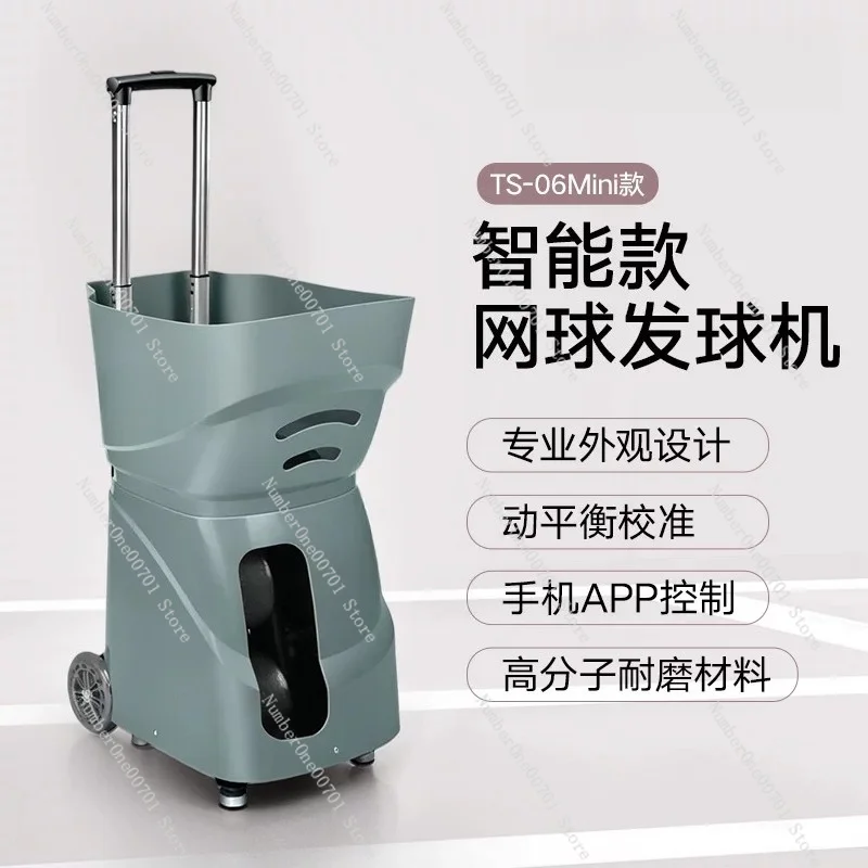 TS06 Mini Automatic Tennis Ball Machine for Beginner to Pro Multifunctional Trainer Coach Practice Aid