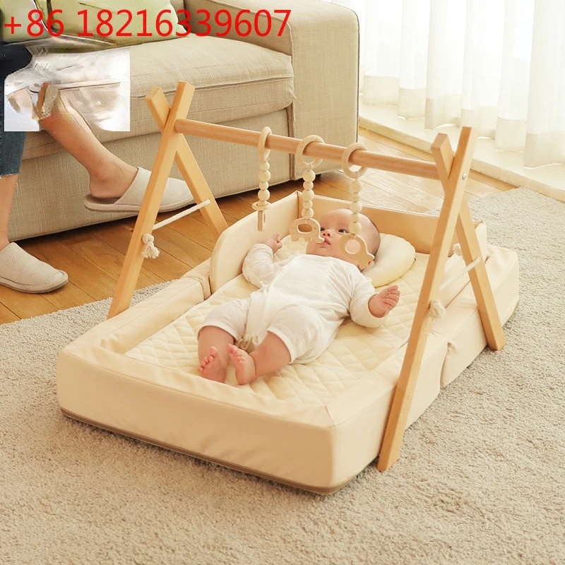 

Baby Gymnastic Rack Devices 0-1 Years Old Newborn Baby Toys Early Childhood Education Coax Solid Wood Toddler Rack
