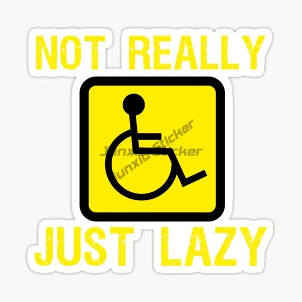 Creative Disabled Wheelchair Handicap Waterproof Accessories Sticker for Decorate Window Wall Car Off-road Helmet Camper Decal