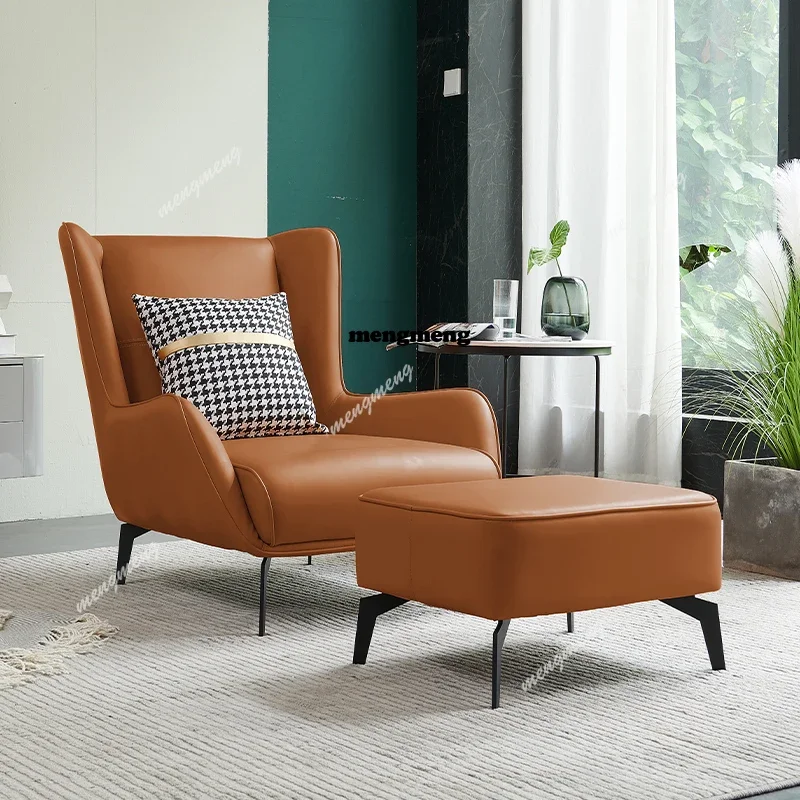 Best seller Italian single sofa small apartment recliner comfortable single designer chair light luxury high-end living room cha