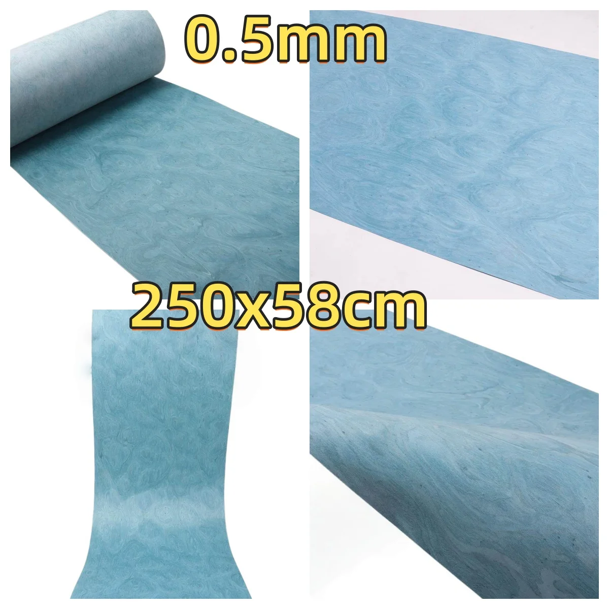 

Blue Dragonfly Engineered Veneer, 0.4-0.5mm, 250x58cm, For Wood Door Veneering & Headboard.(Backing Non-woven Fabric)