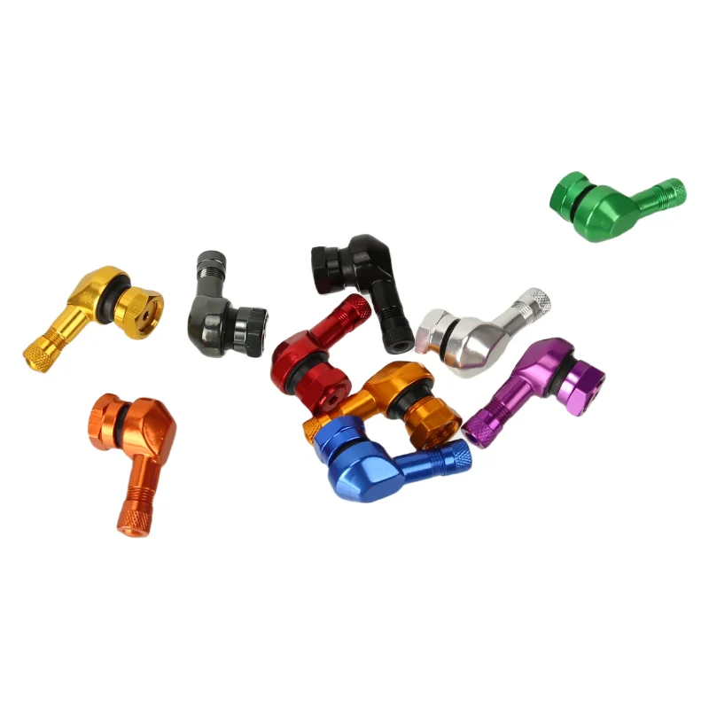 Motorcycle CNC Universal Orange Rim Wheel Valve Stems Tire Tyre Cap 90 Degree For KTM DUKE RC SMC R SUPER SMT ADVENTURE RC