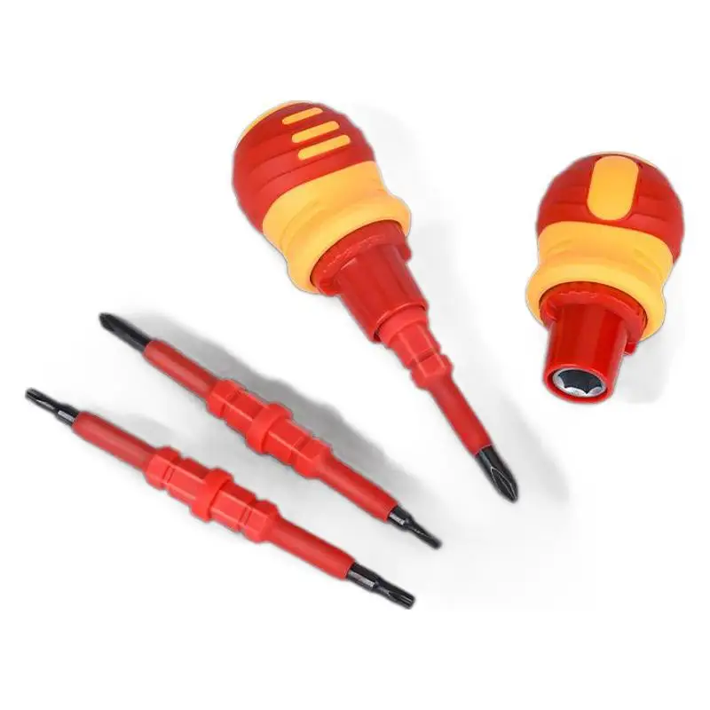 14 In 1 Electrician Insulated Multi Function Screwdriver Set For Screwdrivers Dual Direction Ratchet Tool Kit