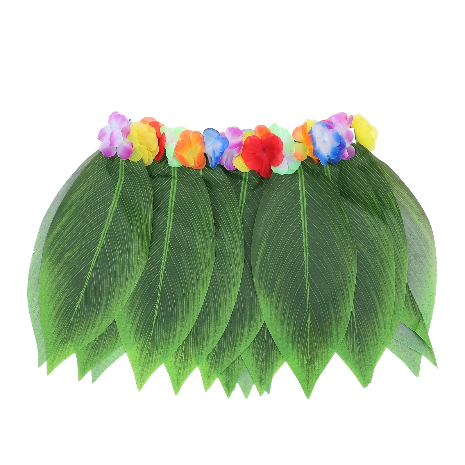 

ABOOFAN Hawaiian Leaf Skirt with Waistband Tropical Grass Skirt for Adults Luau Party Costume Photo Prop Event Wear