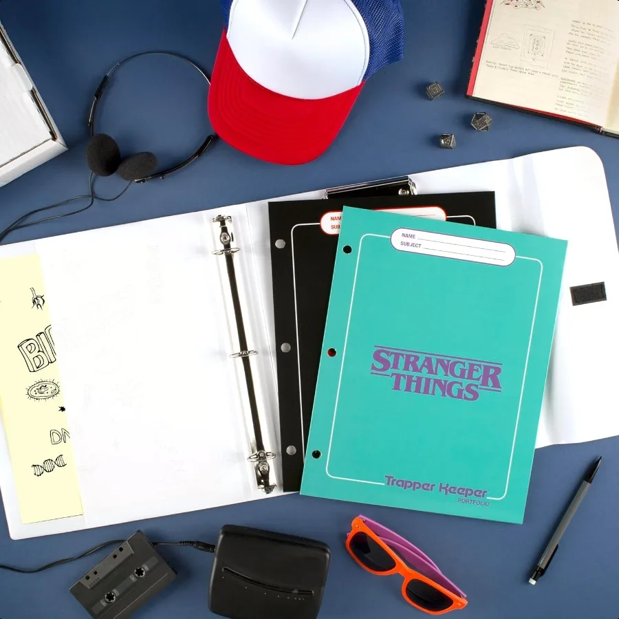 Trapper Keeper Binder Stranger Things 1 Inch Binder with Folders and Pockets Holds 81 2 x 11 Paper Yearbook 261138B25
