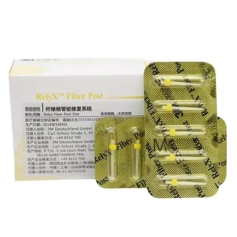 5 Boxes Fiber Post Fiber Root Canal Dental Dentistry Repair System High Strength Cone Dental Laboratory Filler Material