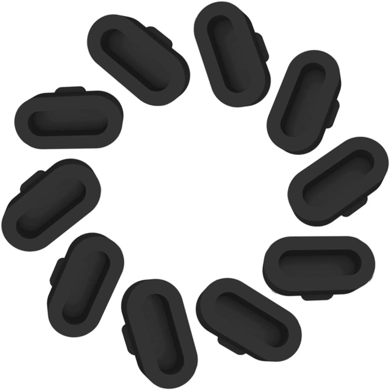 Protective Pack of 10 Durable and Reliable Black Silicone Anti-Dust Plugs for Vivoactive 3, Forerunner 945 935 45S 45 245 Music,