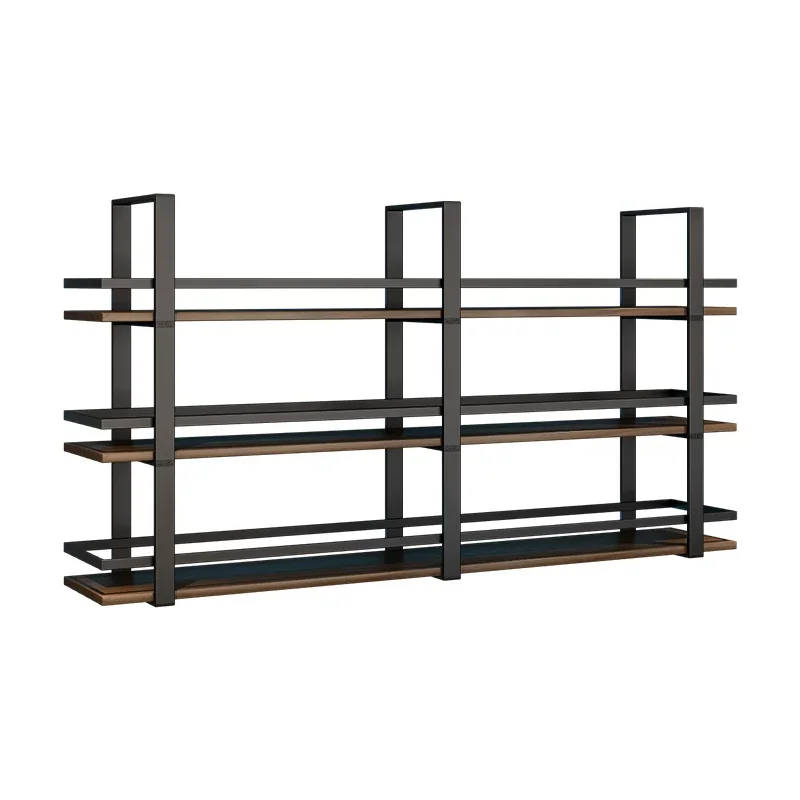 

#@Factory-made ironwork storage rack, wine rack, wall-mounted multi-level shelf, illuminated red wine rack, display stand
