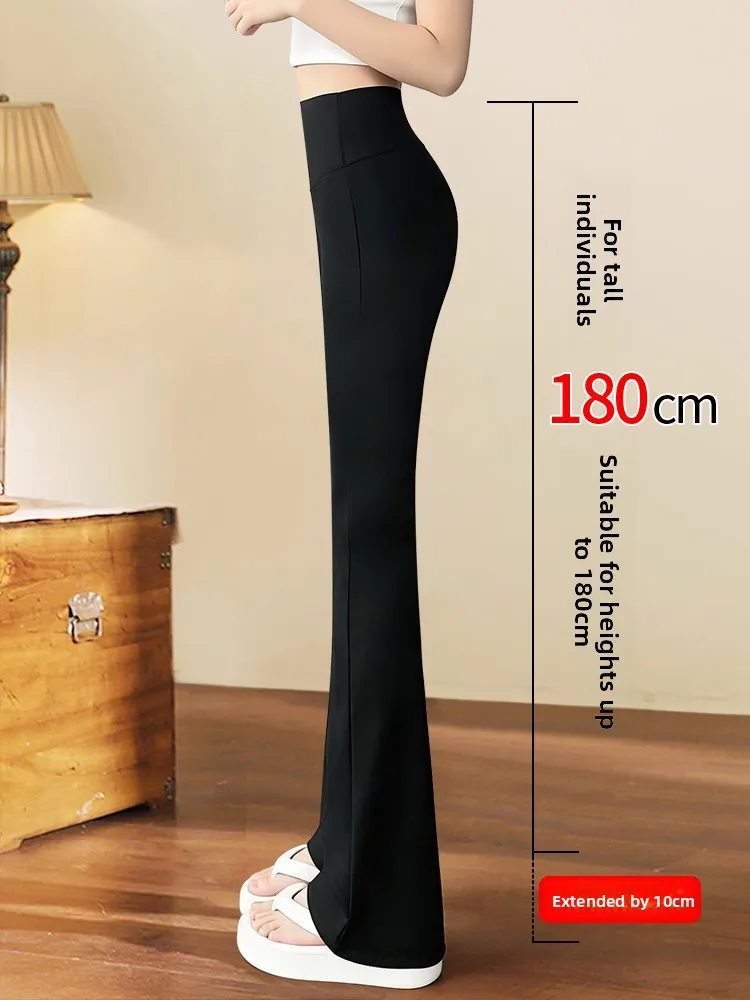 

Брюки с высокой талией и широкими штанинами для женщин, тонкие спортивные брюки для фитнеса и йоги, весенние спортивные брюки для активного отдыха и повседневной носки