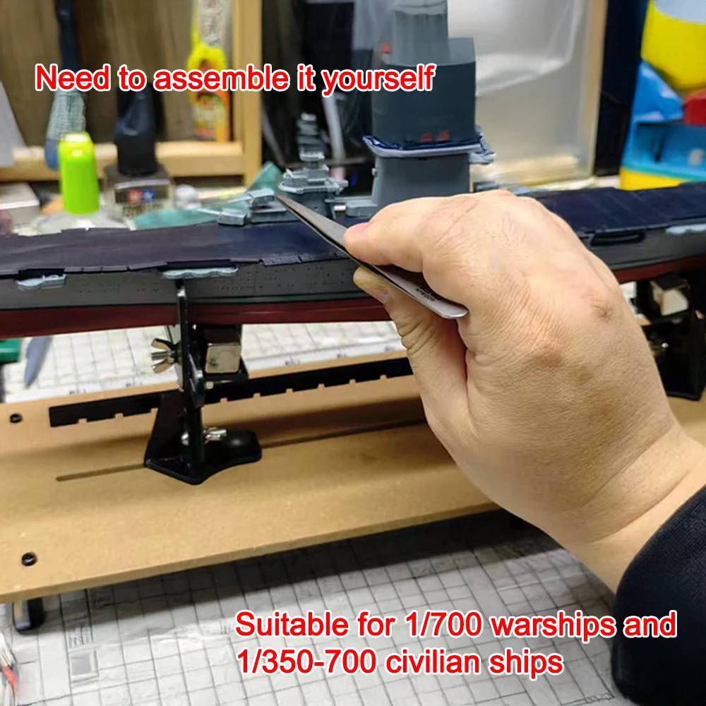 Ship Building Stand Holder Adjustable Warship Building Berth Jig with Compatible Clamp Assembly Stand for Naval models