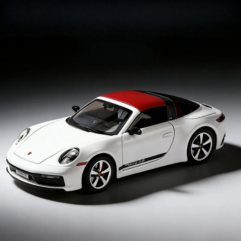 

1:32 sports car 911 alloy car model with sound and light push sliding door simulation car toy boy collection ornament gift