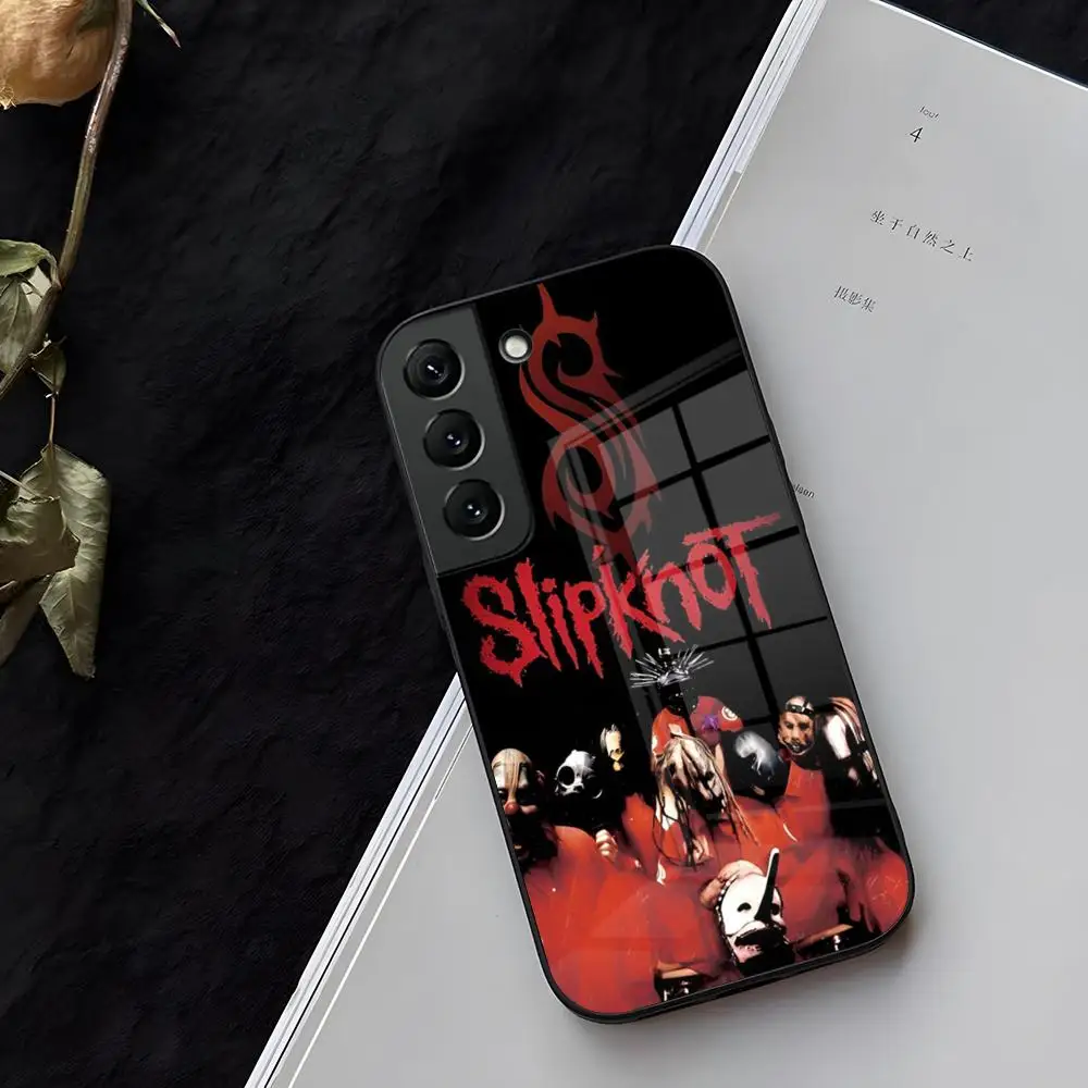 S-SlipknotEs-RockES Phone Case Glass For Samsung Galaxy S25 S21 S22 S20 S24 S23 Ultra Fe Plus A34 A54 A16 A24 A52 A53 M54 Coque