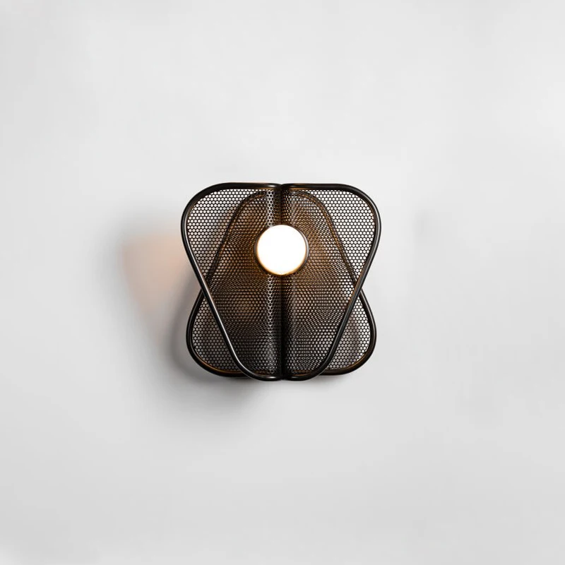 مصباح جداري إيطالي بسيط ما بعد الحداثة، غرفة المعيشة، غرفة النوم، الممر، مدخل، حائط الخلفية، مصباح معدني فني إبداعي #5