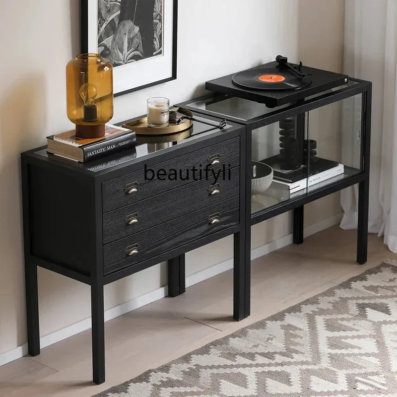 

LHY26 ss CXH Modern Recorder 3 Commode Black Gray