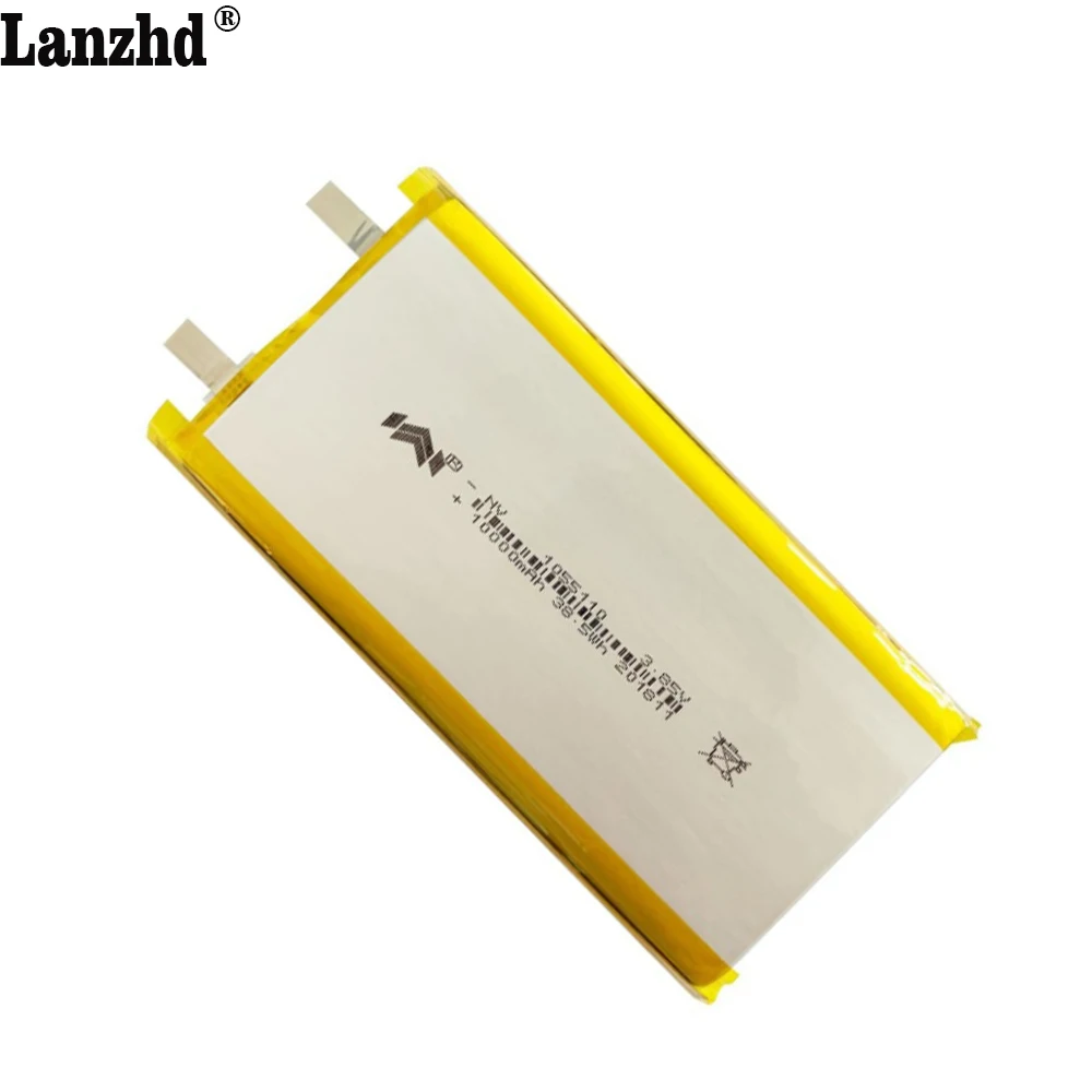 1-12pcs 3.7V Li-polymer 10000mAh Lipo Li-Po Lithium Batteria 1055110 Battery Replacement Batteries For Tablet DVD 110*55*10mm