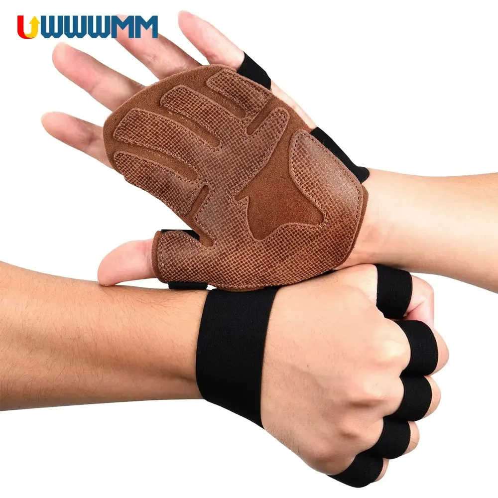 1 Pair Sports Gripper Weight Lifting Gloves with Wrist Wraps - Grip & Padding for Lifting, Gym Workout, Cross Training Fitness