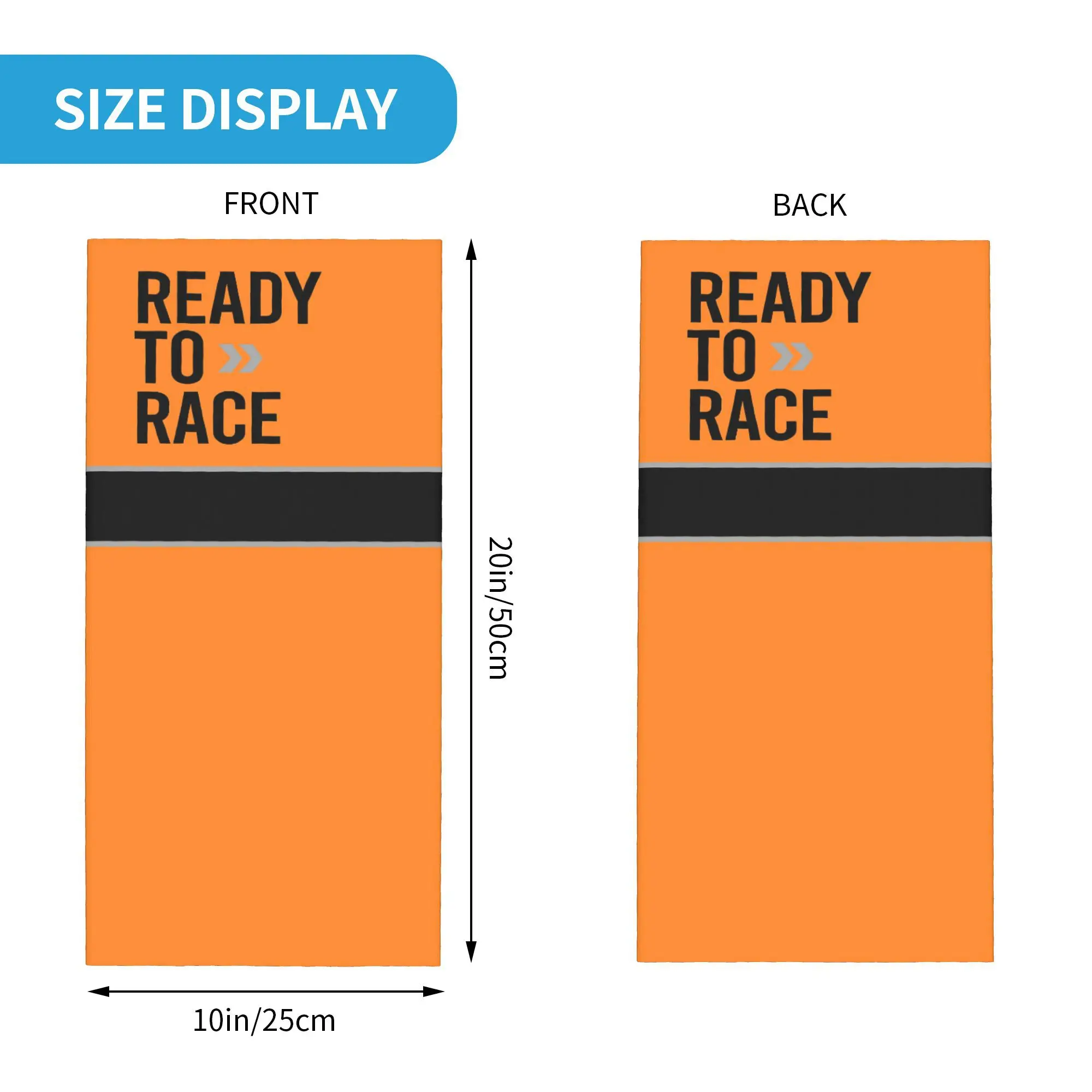 Custom Ready To Race Bandana Neck Men Women Winter Ski Tube Scarf Gaiter Enduro Cross Motocross Bitumen Bike Life Face Cover