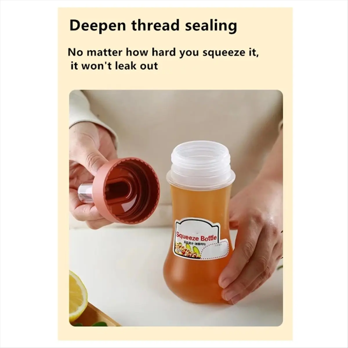 New Household Squeeze Sauce Bottle with Scale Salad Ketchup Seasoning Bottle Kitchen Seasoning Bottle Jam Squeeze Bottle