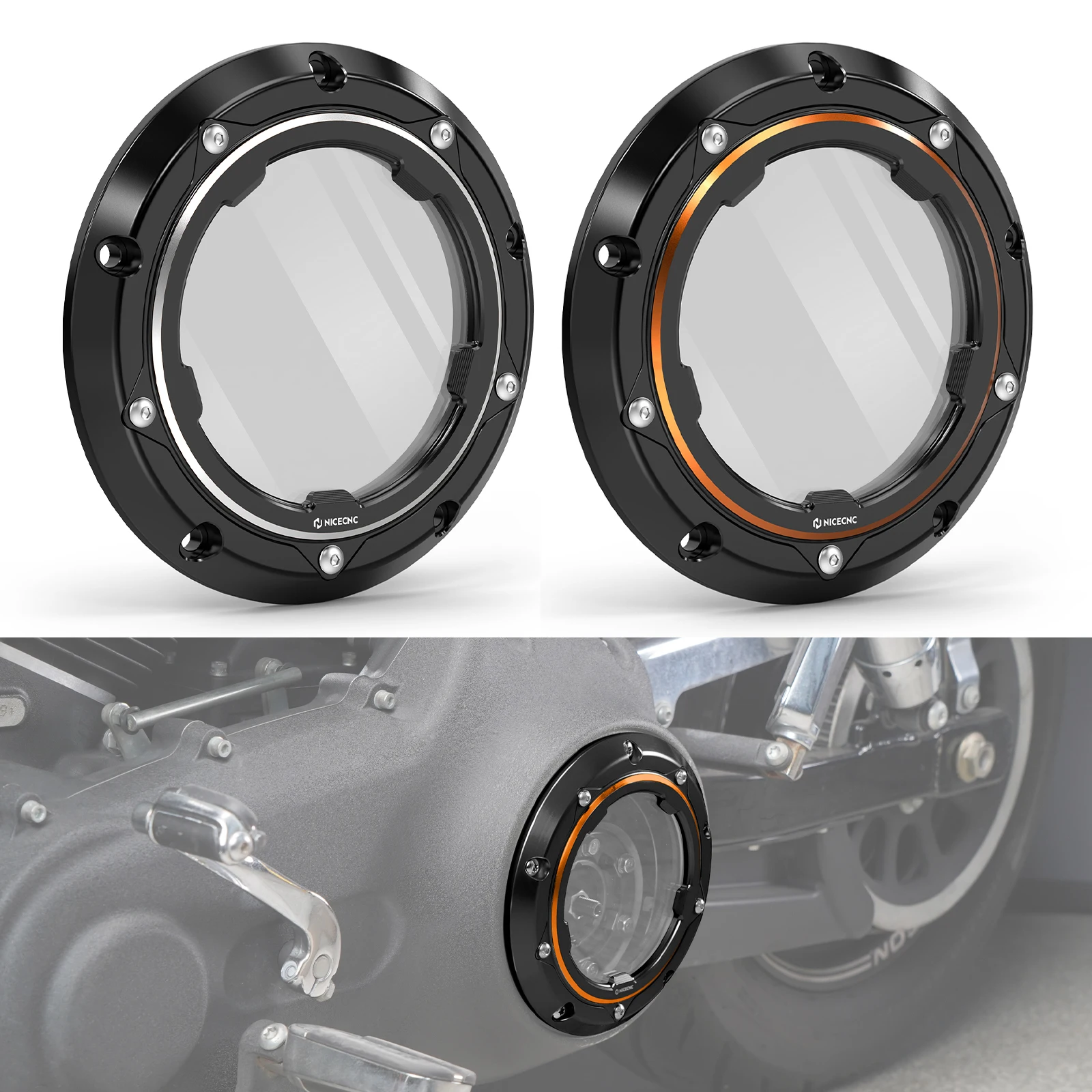 

Motorcycle Clutch Cover for Harley Road King FLHR '99-2014 Street Glide FLHX 06-15 Road Glide FLTR 99-13 Road King Classic 07-13