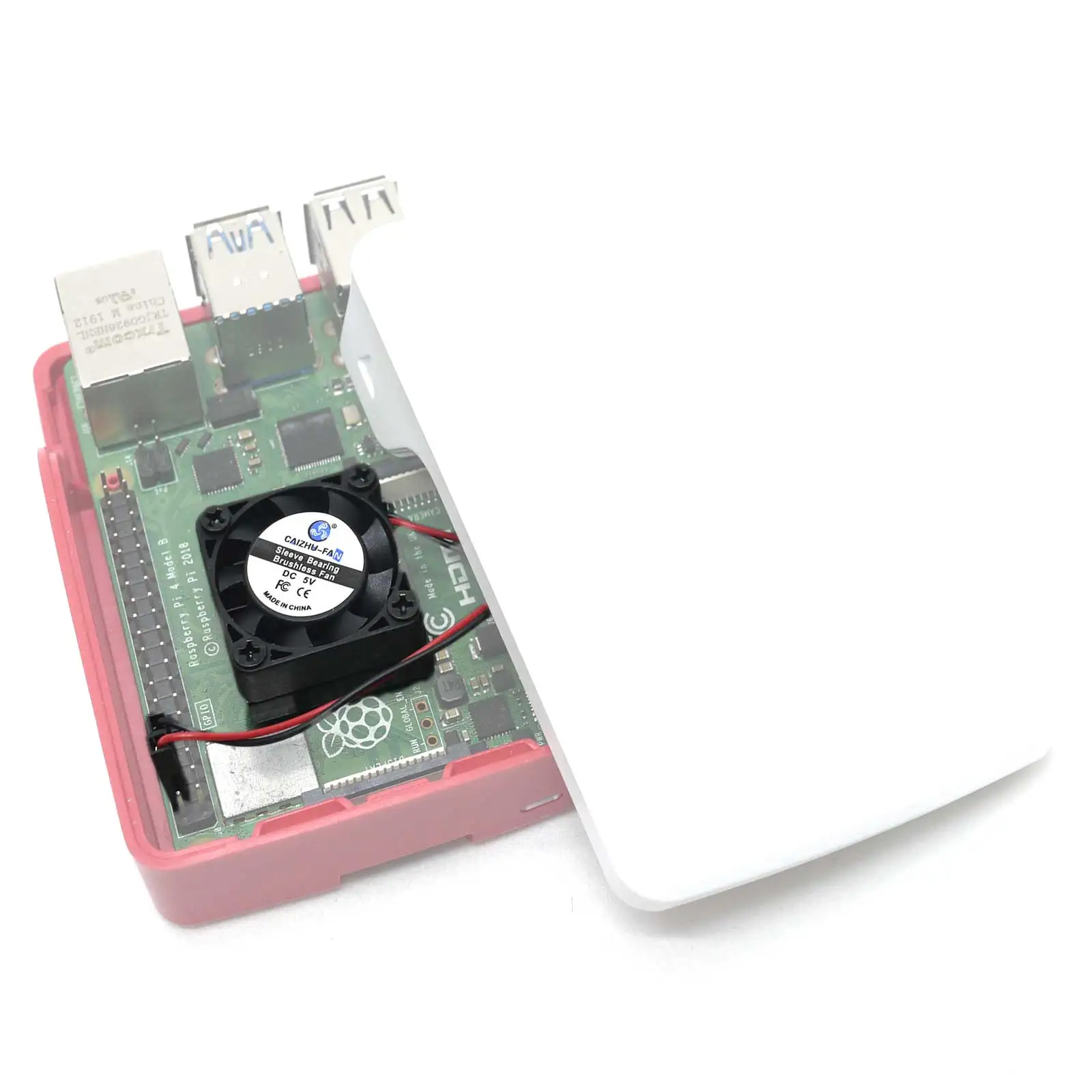 Disipador de calor de ventilador de refrigeración silencioso para Raspberry Pi 4B 3B + 3B Plus Compute Module 4 CM4