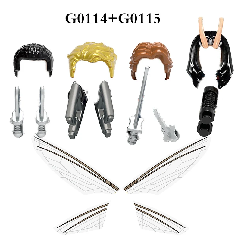 G0114 G0115 personnages de film populaires figurines d'action assemblées en plastique bloc de construction jouet éducatif pour enfants Juguetes