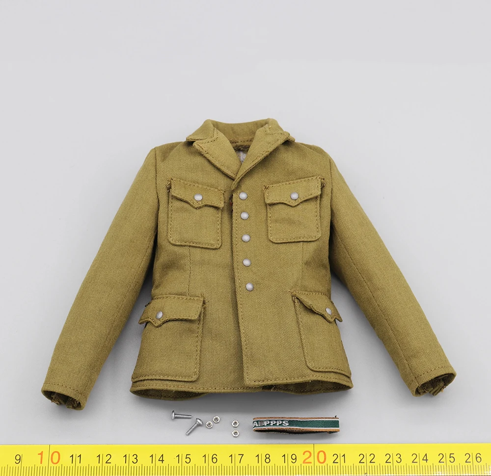 

1/6 DID D80185 North Africa Food Soldier Transport Tom Cruise Coat Dress Uniform Tops Pant Waist Belt Caps For 12" Action Doll