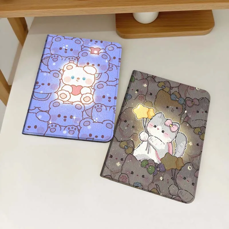 

Cartoon bear pattern For Samsung Galaxy Tab S6 S8 S9 S10 Lite FE 10.4 11 Inch 2022 2024 Tablet Case