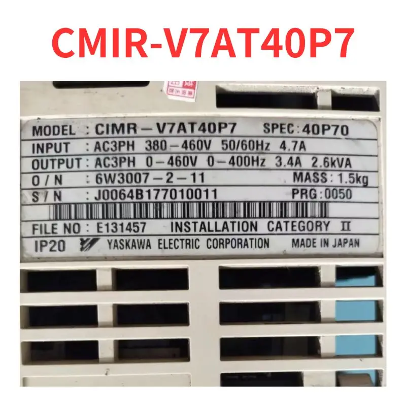 

90% new CMIR-V7AT40P7 frequency converter tested OK