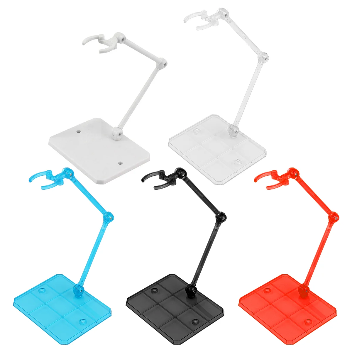 5 Pcs Model Hand Stand Action Figure Rack Holder Display Support Bracket Base Models