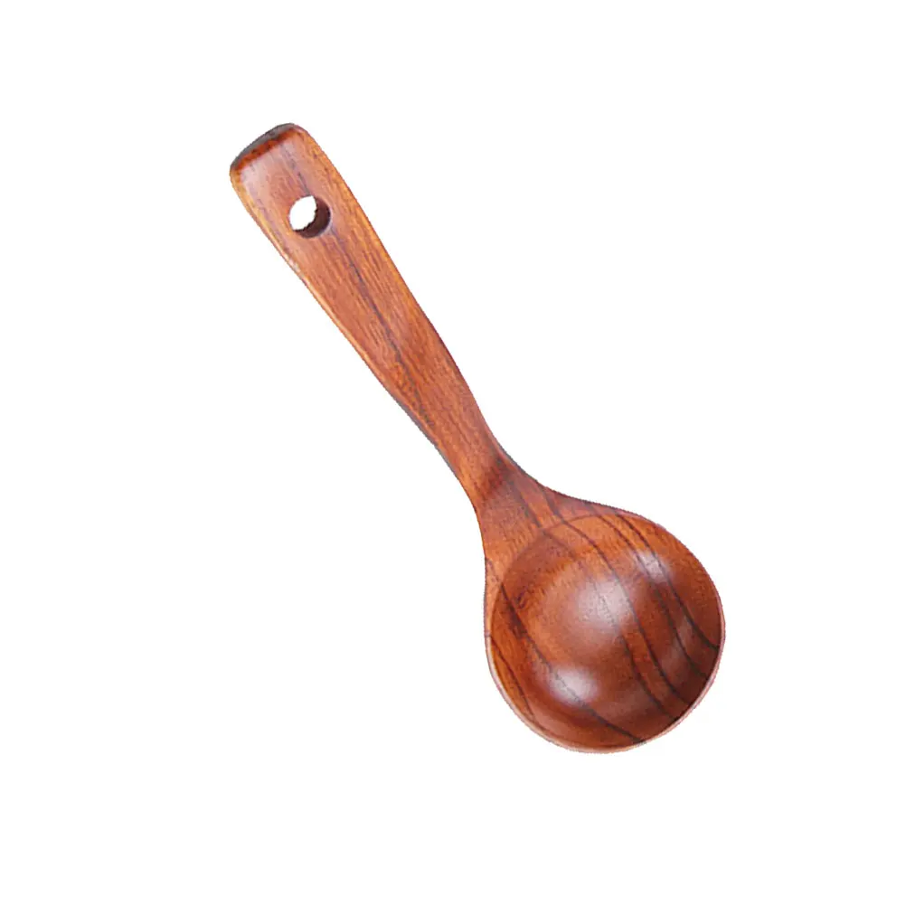 

1pc Natural Wood Soup Ladle Original Wooden Long Handle Sturdy Porridge Spoon Serving Food Spoon Kitchen Utensil For Home